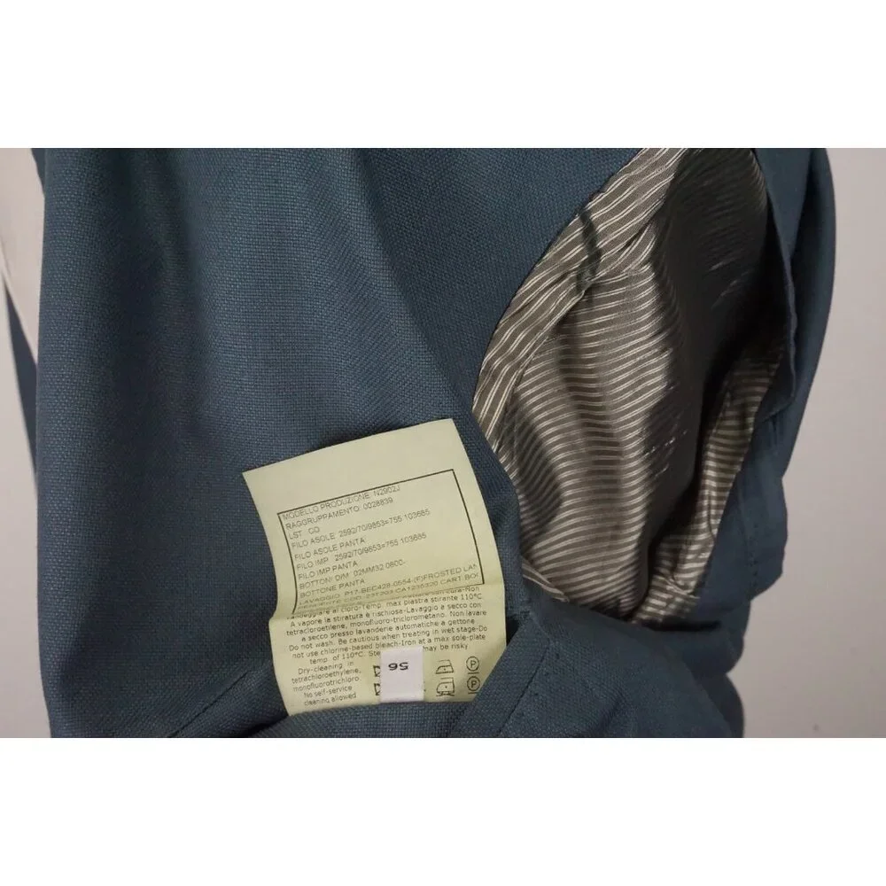 Boglioli K Jacket Teal Lightweight Wool Unstructured Sport Coat Jacket Sz 46 NEW - Picture 10 of 10